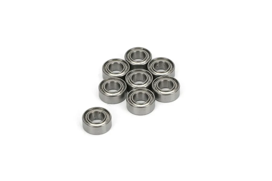 ECX 5x10x4mm Steel Shielded Ball Bearings 8Pcs image 47060