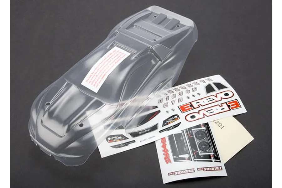 Traxxas 1/16 E-Revo Clear Unpainted Body Shell image 4709