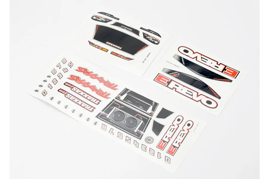Traxxas 1/16 E-Revo Decal Sheets image 4711
