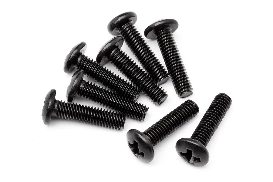 Maverick 3x12mm Fine Thread Button Head Screws 8Pcs image 47147