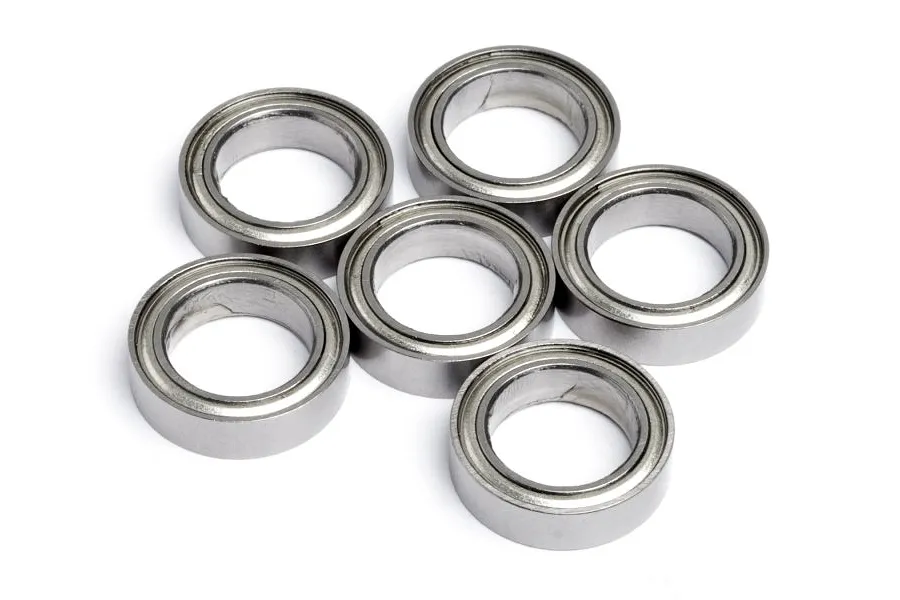 Maverick 10x15x4mm Metal Ball Bearings 6Pcs image 47157