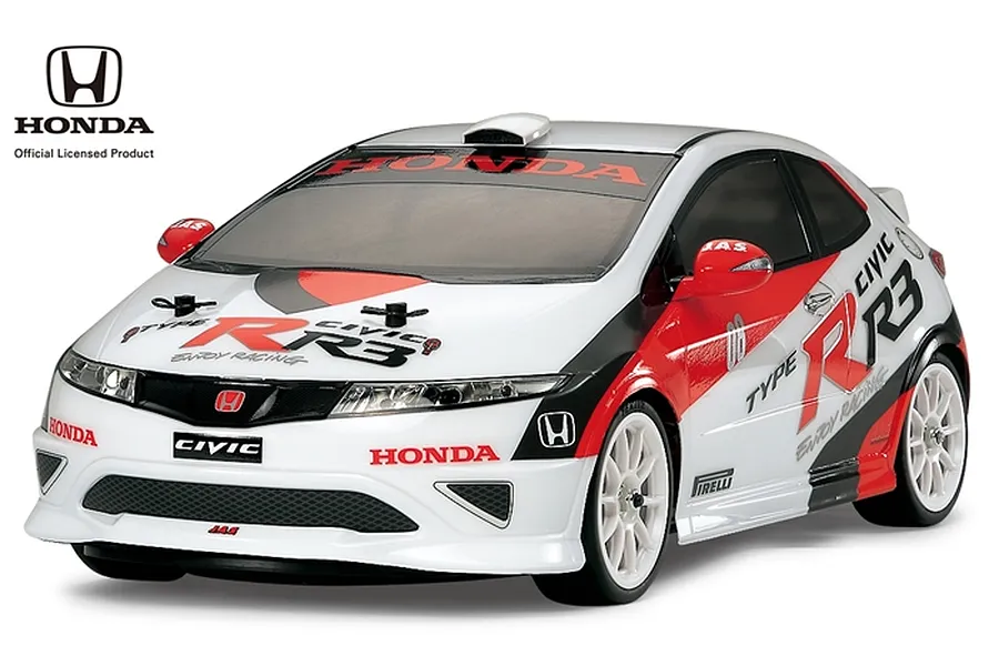 Tamiya FF03 Honda Civic R3 J.A.S. Motorsport RC Touring Car Electric FWD 1/10 Scale Kit image 47202