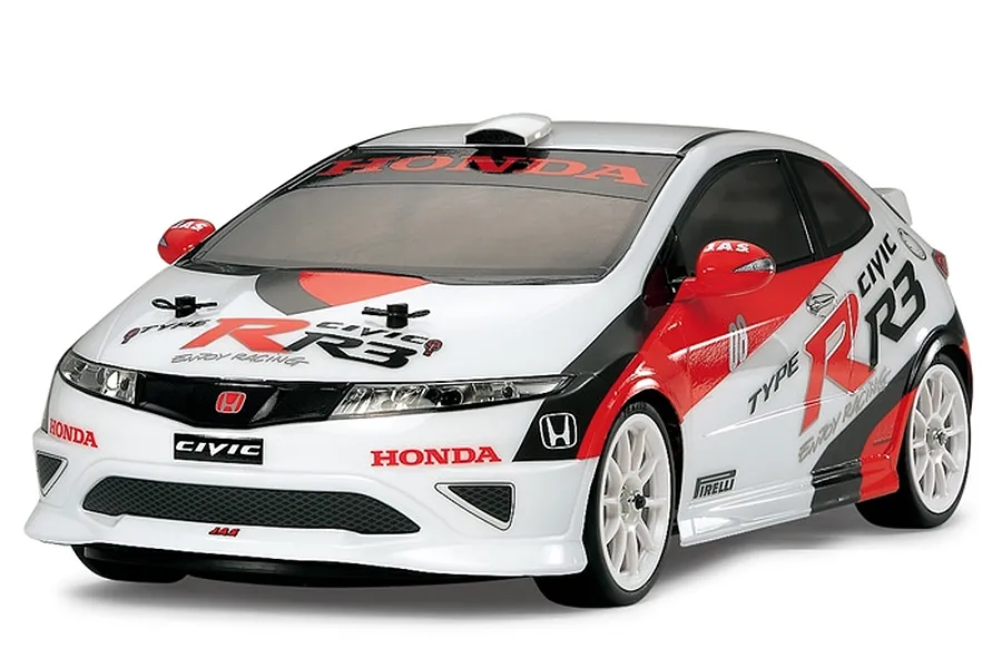 Tamiya FF03 Honda Civic R3 J.A.S. Motorsport RC Touring Car Electric FWD 1/10 Scale Kit image 47203