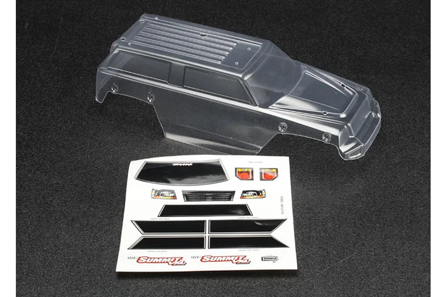 Traxxas 1/16 Summit Clear Unpainted Body Shell image 4738