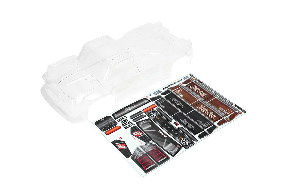 ARRMA 1/5 OUTCAST 8S Clear Unpainted Truggy Body Shell image 47379