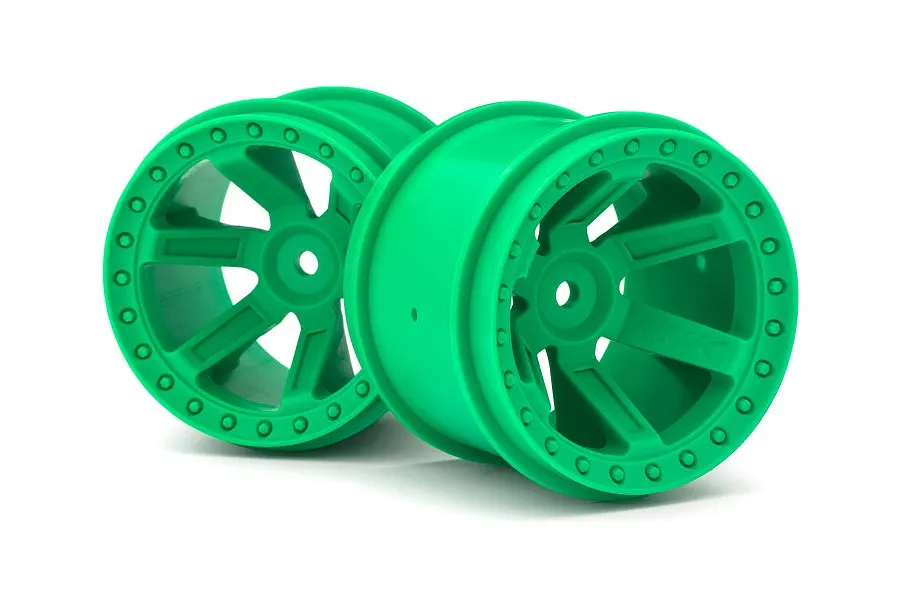 Maverick 2.8&amp;quot; Green 6 Spoke Rims 2Pcs image 47385