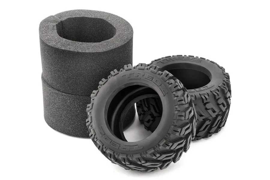 Maverick 2.8&amp;quot; Tredz Tractor Tyres w/ Foam Inserts 2Pcs image 47389