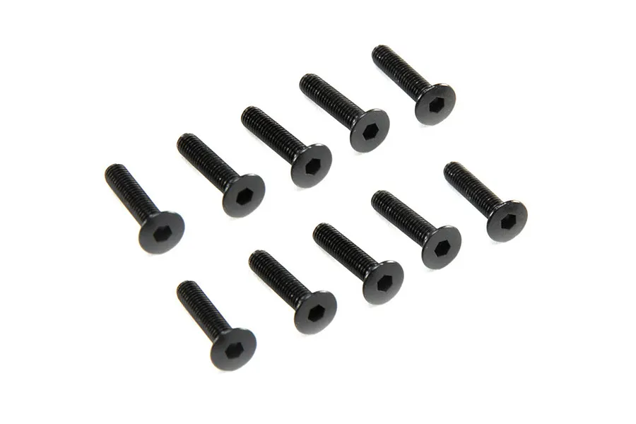 Axial 3x14mm Fine Thread Counter Sunk Screws 10Pcs image 47546