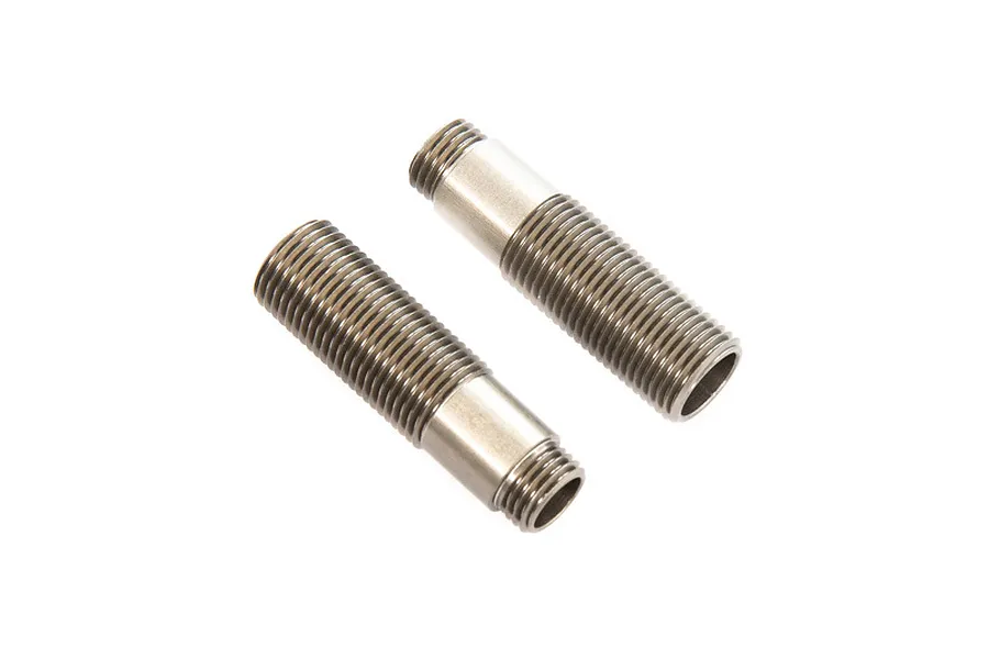 Axial Aluminium 11x38mm Threaded Shock Body 2Pcs - Gunmetal image 47569
