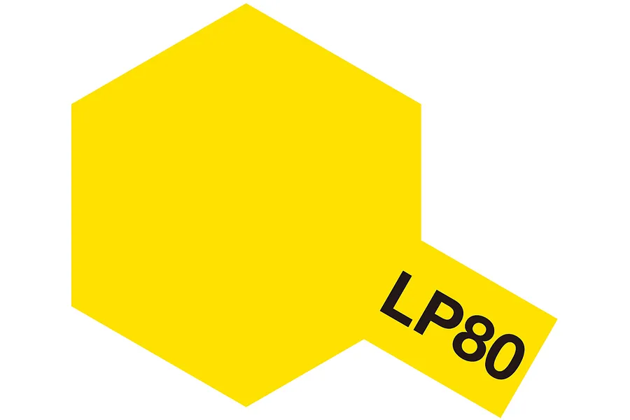 Tamiya LP-80 Flat Yellow Lacquer Paint 10ml image 47619