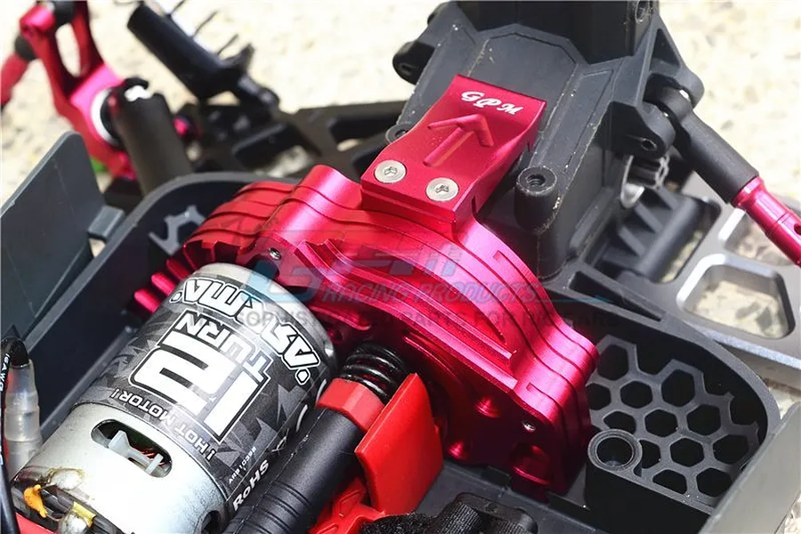 GPM Aluminium Rear Motor Mount Set - Red image 4