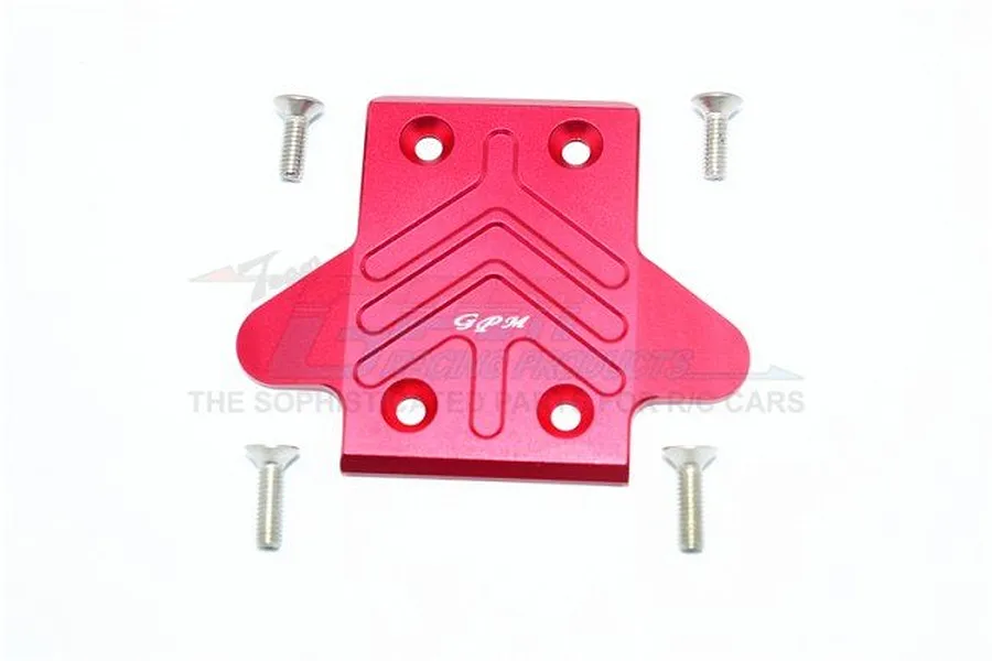 GPM Aluminium Rear Chassis Skid Plate - Red image 47678