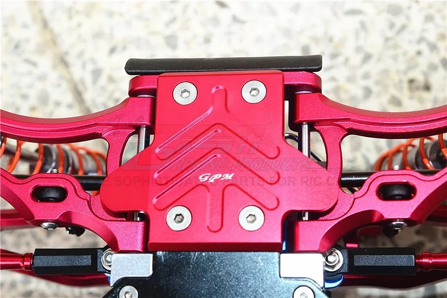 GPM Aluminium Rear Chassis Skid Plate - Red image 2