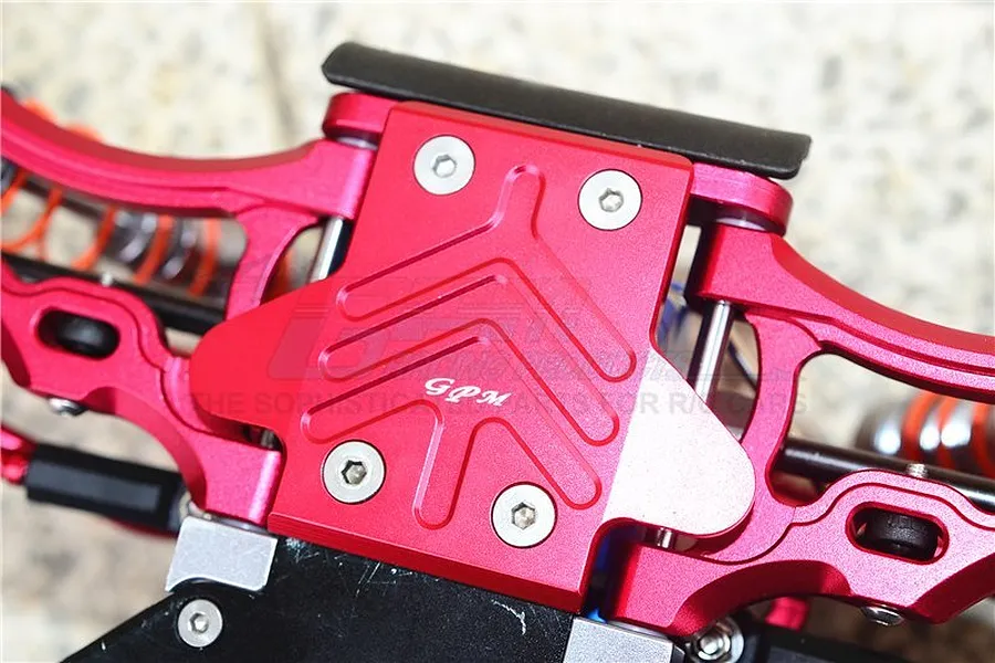 GPM Aluminium Rear Chassis Skid Plate - Red image 3