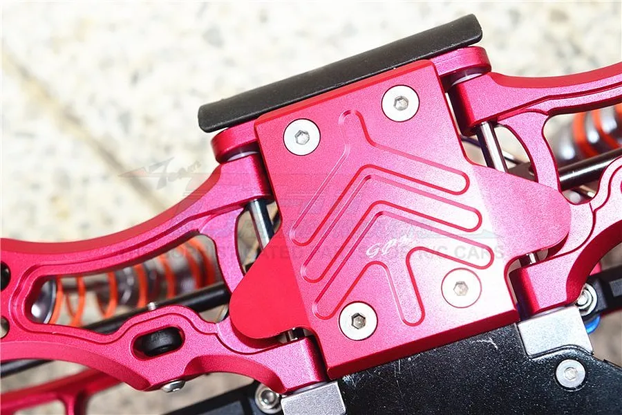 GPM Aluminium Rear Chassis Skid Plate - Red image 4