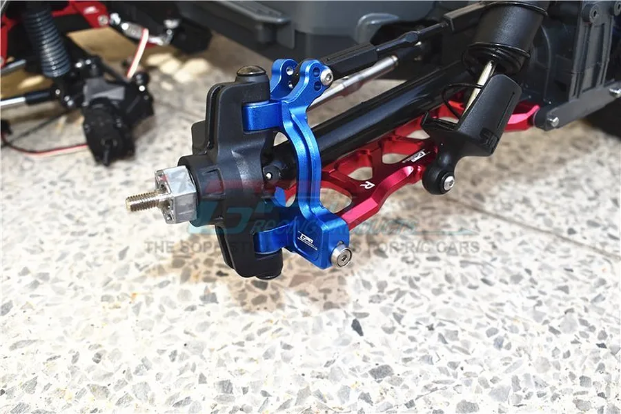 GPM Red Aluminium Front Steering Hub Carriers 2Pcs w/ Hardware image 47688