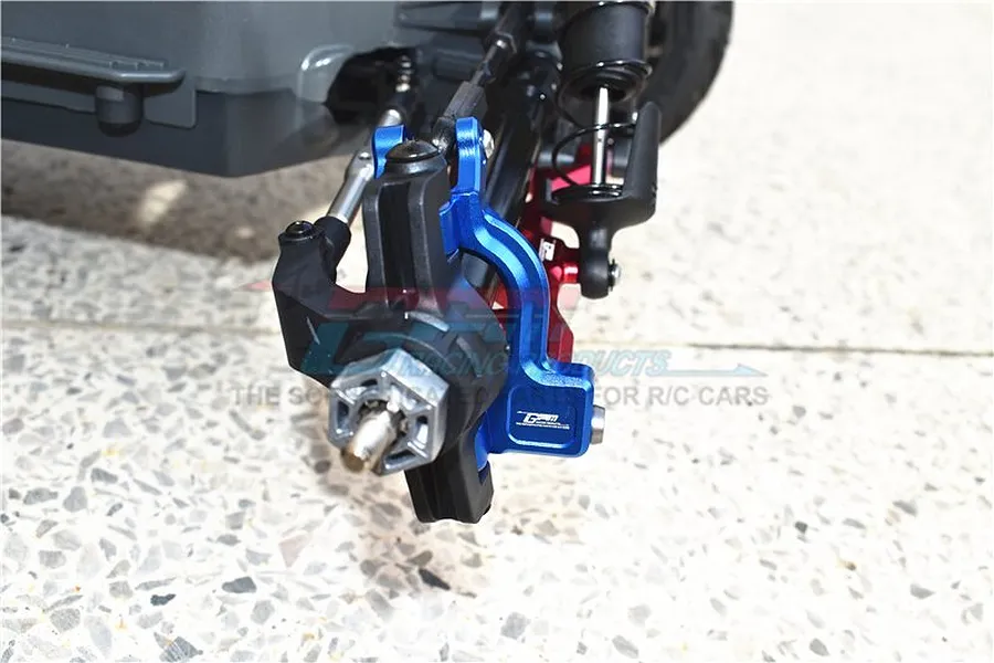 GPM Red Aluminium Front Steering Hub Carriers 2Pcs w/ Hardware image 47689