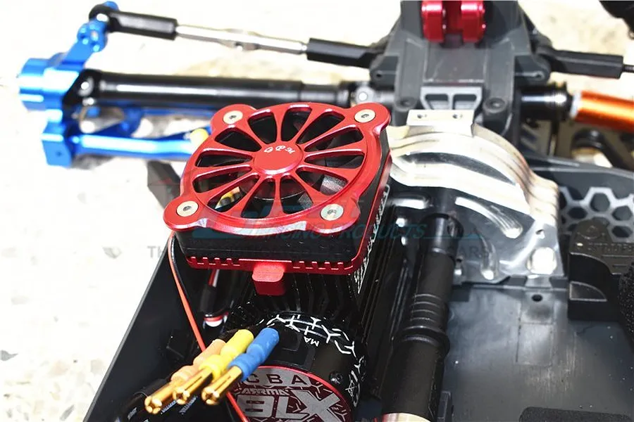 GPM Aluminium Motor Heat Sink with Cooling Fan - Red image 47696