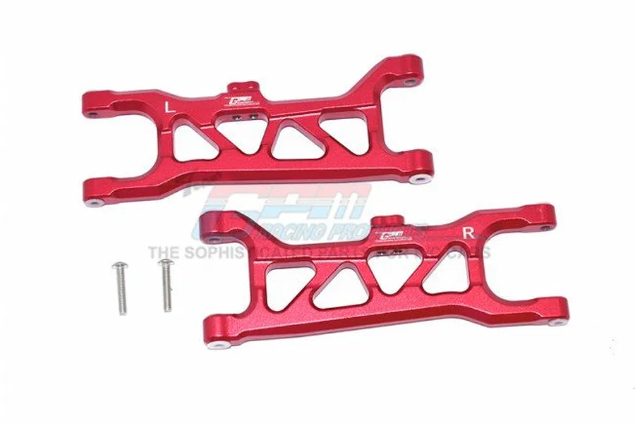 GPM Aluminium Front Lower Suspension Arms 2Pcs - Red image 47719