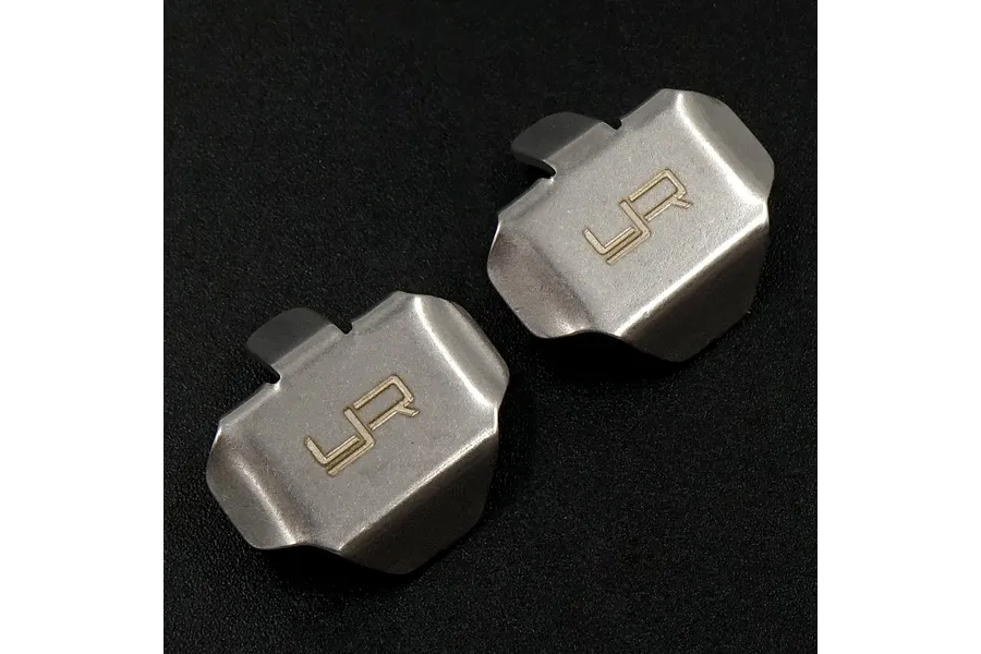 Yeah Racing SCX24 Stainless Steel Front &amp;amp; Rear Differential Skid Plate Set image 47730