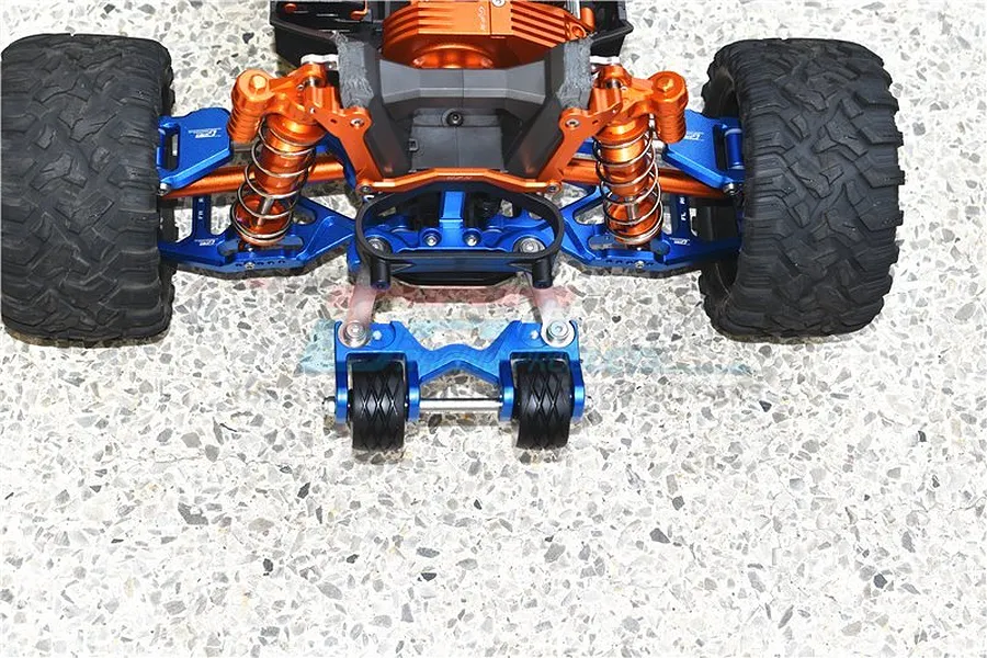 GPM Aluminium Complete Adjustable Rear Wheelie Bar - Blue image 47764