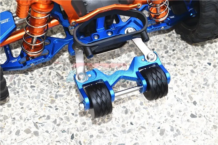 GPM Aluminium Complete Adjustable Rear Wheelie Bar - Blue image 47765