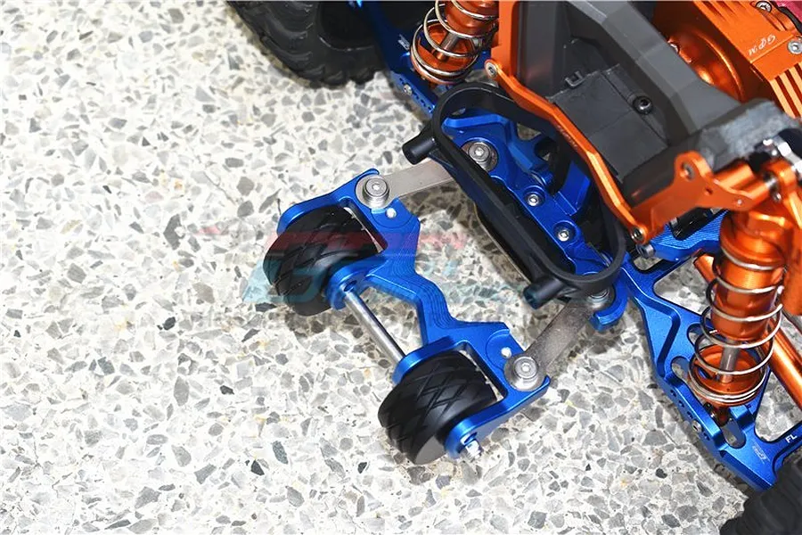 GPM Aluminium Complete Adjustable Rear Wheelie Bar - Blue image 47766