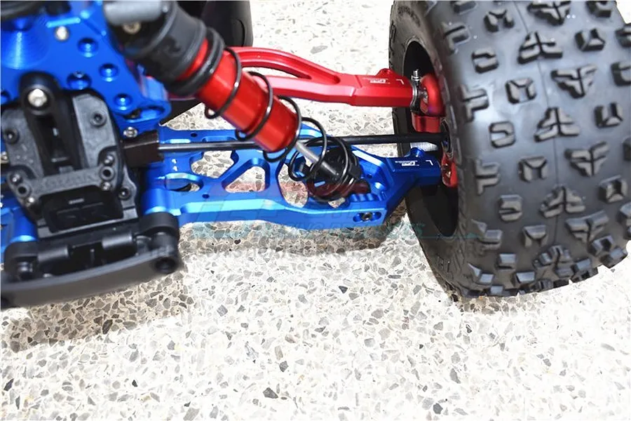 GPM Aluminium Front Lower Suspension Arms 2Pcs - Red image 47786