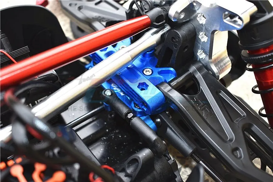 GPM Aluminium Steering Bellcrank/Drag Link Assembly - Red image 47816