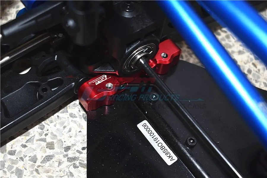 GPM Aluminium Rear Lower Suspension Mounts 2Pcs - Red image 47820