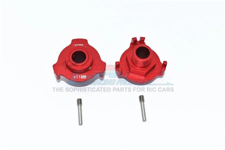 GPM Aluminium 19mm Wheel Hex Hubs 2Pcs - Red image 47835