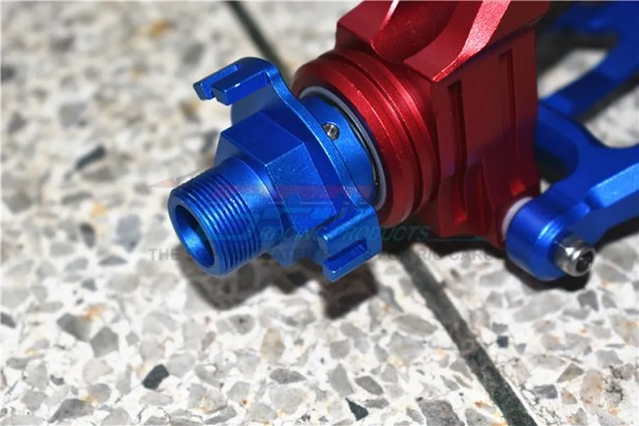 GPM Aluminium 19mm Wheel Hex Hubs 2Pcs - Red image 47837
