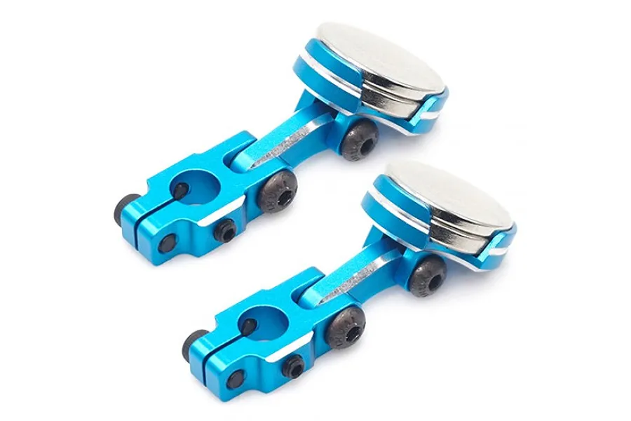 Yeah Racing 1/10 Blue Aluminium Magnetic Stealth Body Mount 2Pcs image 47845