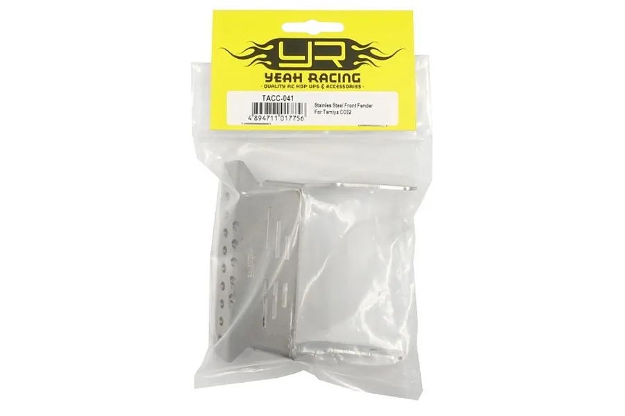Yeah Racing Stainless Steel CC-02 Front Skid Plate image 47852