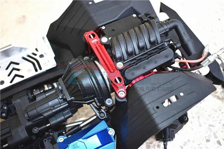 GPM Aluminium Front Chassis Brace - Black image 2