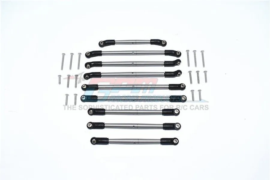 GPM Stainless Steel Adjustable Turnbuckles &amp;amp; Linkages 9Pcs w/ Hardware image 47940