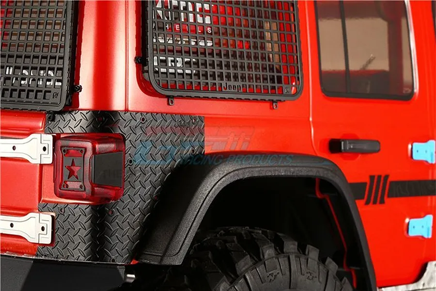 GPM Black Stainless Steel Type A Taillight Covers 4Pcs image 47964