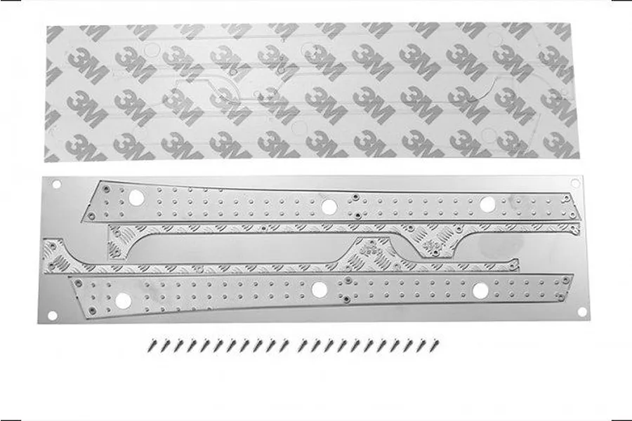 GPM Silver Stainless Steel Slip Proof Treads Side Step 2Pcs image 47966