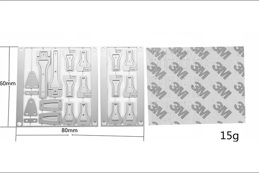 GPM Black Stainless Steel TRX-4 Defender Door Hinge Set image 48009