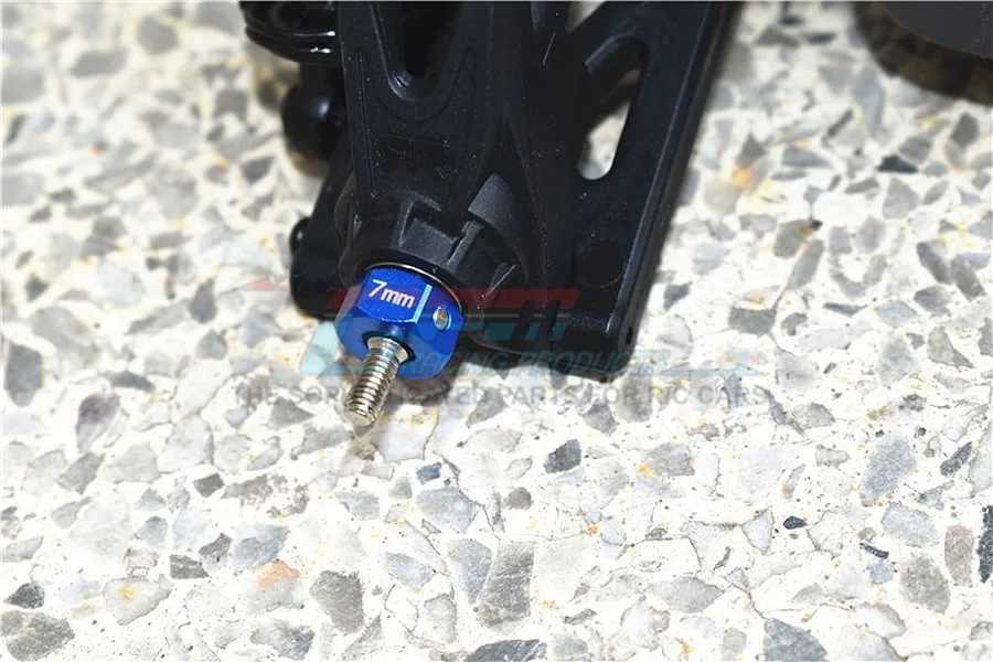 GPM Aluminium 12x7mm Hex Adaptors 4Pcs - Red image 48066