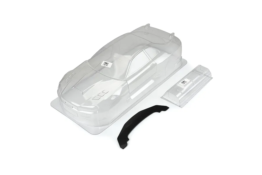 Protoform 1/7 ARRMA Infraction 2002 Nissan Skyline GT-R R34 Unpainted Body Shell image 48089