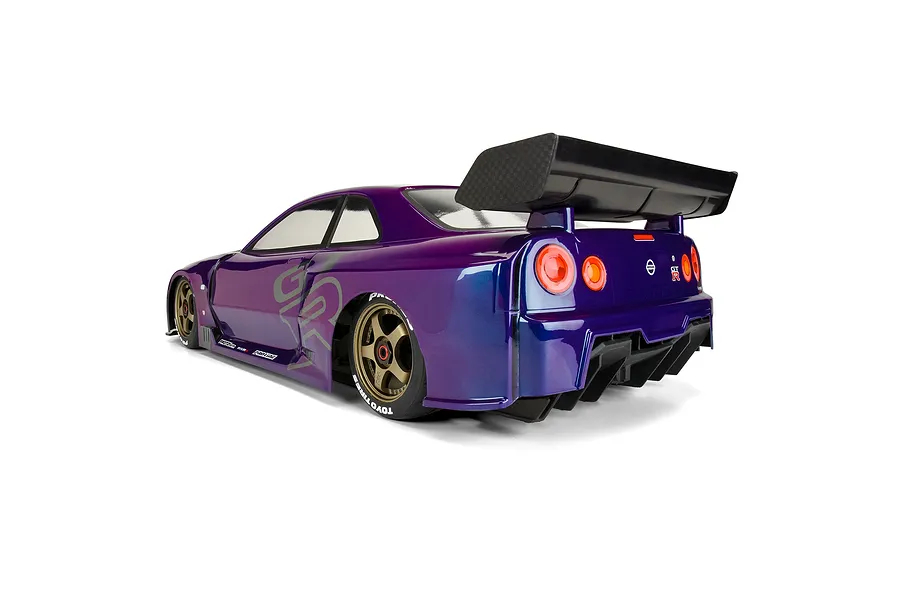 Protoform 1/7 ARRMA Infraction 2002 Nissan Skyline GT-R R34 Unpainted Body Shell image 48093