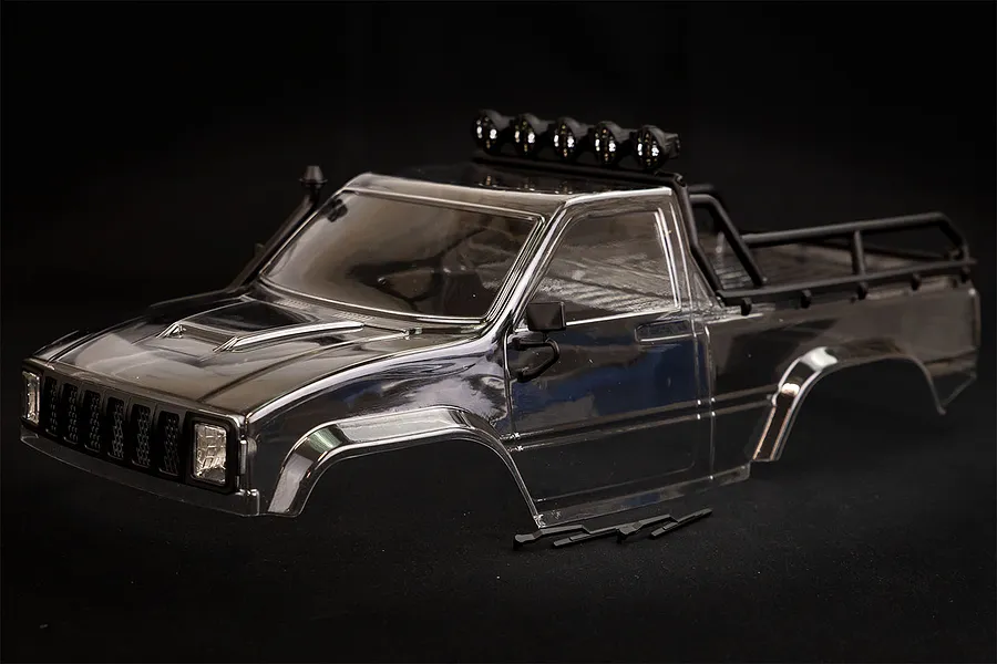 HSP 1/10 Pioneer Clear Unpainted Body Shell w/ Accessories image 48143