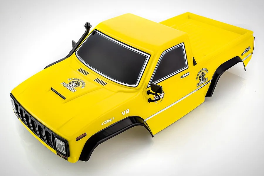 HSP 1/10 Pioneer Yellow Painted Body Shell w/ Accessories image 48148