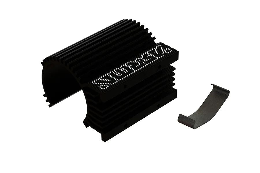 ARRMA Black Aluminium 4074 Motor Heat Sink 2Pcs image 48179