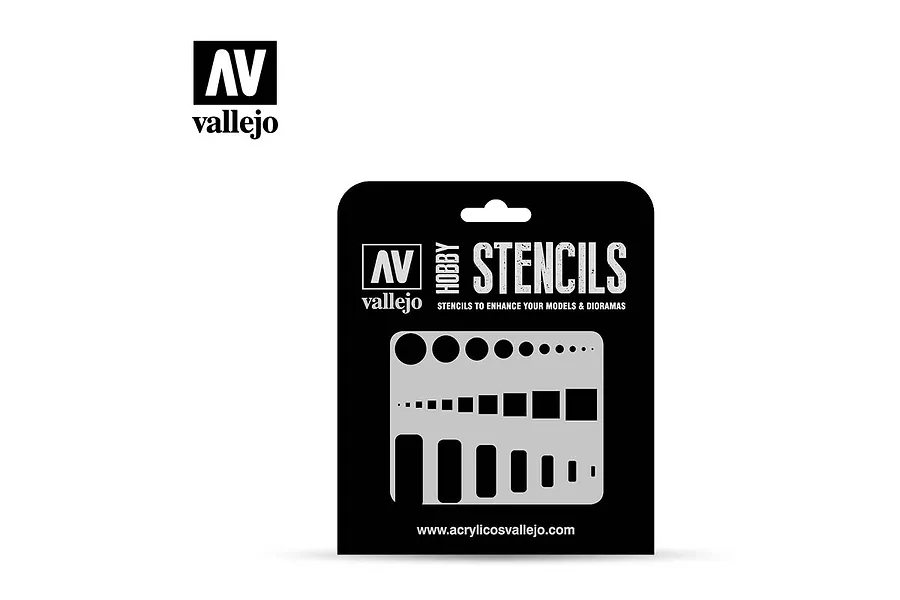 Vallejo Aircraft Access Trap Doors Stencil image 48222