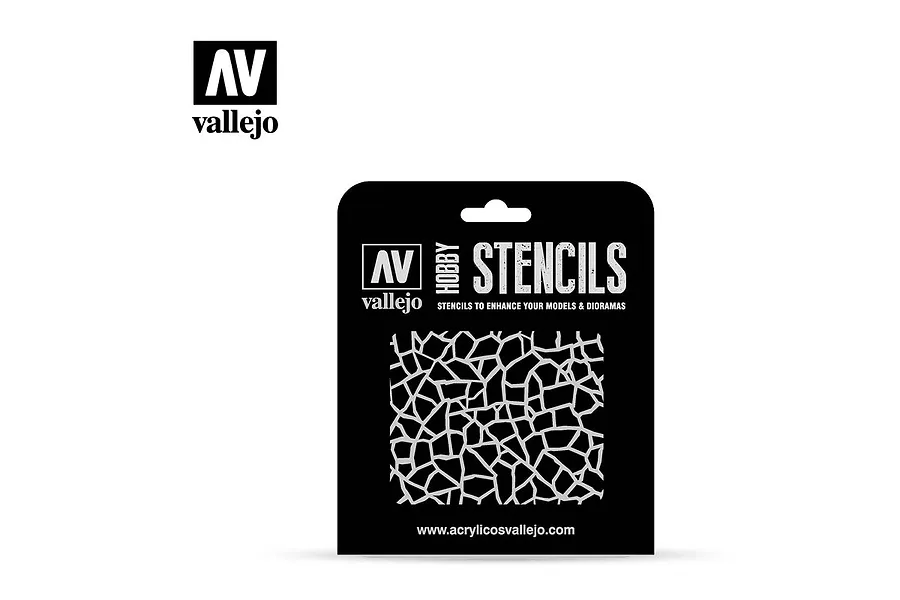 Vallejo German Luftwaffe WWII Giraffe Camouflage Stencil image 48226