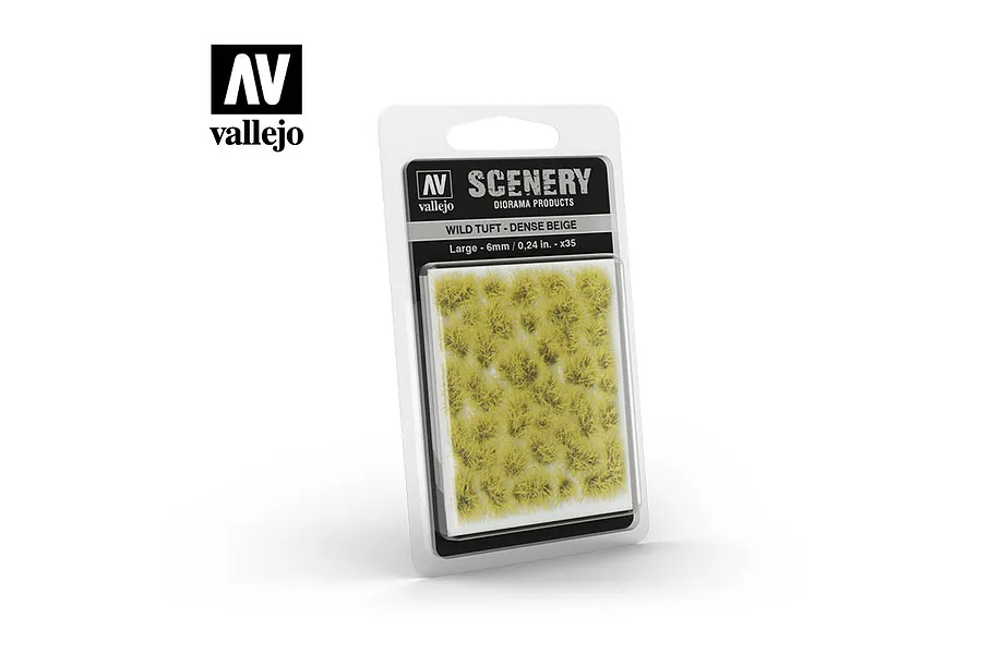 Vallejo 6mm Dense Beige Wild Tuft 35Pcs image 48313