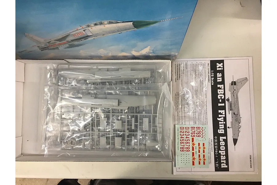 Trumpeter 1/72 Xian FBC-1 Flying Leopard Scaled Plastic Model Kit image 48369