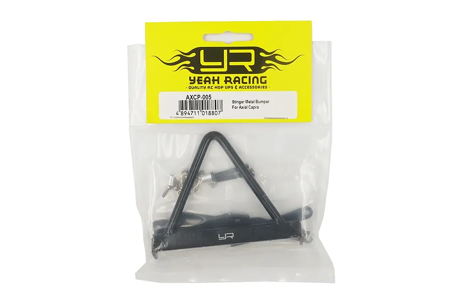 Yeah Racing Black Aluminium Capra Low Profile Stinger Bumper image 48415